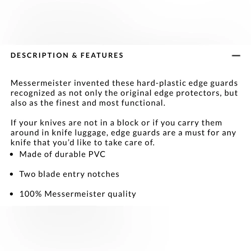 Sur La table Messermeister Plastic Blade Guards size 2 by 6